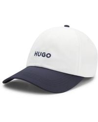 HUGO - Soft Six-Panel Cap With Embroidered Logo - Lyst