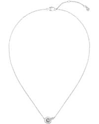 BOSS - Tone Interlocking-Hoop Necklace With Pavé Crystals - Lyst