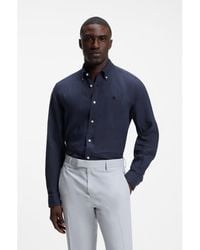 BOSS - Regular-Fit Button-Down Shirt - Lyst