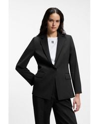 HUGO - Regular-Fit Jacket With Notch Lapels - Lyst