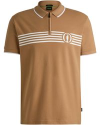 BOSS - The Open Polo Shirt With Special Artwork - Lyst