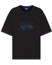 BOSS Herren T-Shirt Mit Cargo-Tasche – Baumwoll-Jersey, Gesticktes Logo & Verdeckte Knöpfe