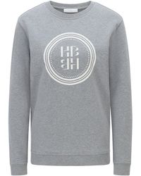 BOSS by HUGO BOSS Logo-artwork Sweatshirt In Organic Cotton - Metallic