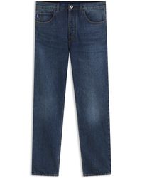 HUGO - Regular-Fit Jeans Van Stevig Blauw Denim - Lyst