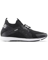 hugo hybrid mesh knit