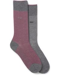 BOSS - Purple Men's Business Socks Size 8-9 - Lyst