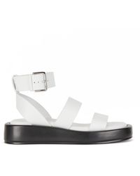 Womens Shoes Flats and flat shoes Flat sandals BOSS by HUGO BOSS Rubber Surfley Sandals in White 