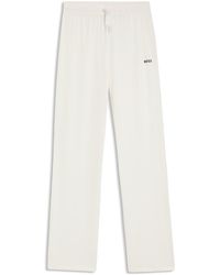 BOSS - Pyjamabroek Van Stretchkatoen Met Trekkoord En Logodetail - Lyst