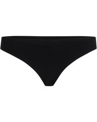 BOSS - Stretch-jersey String Briefs With Flocked Logo - Lyst