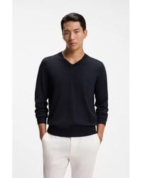 BOSS - V-Neck Sweater - Lyst