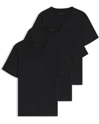 BOSS - Three-Pack Cotton T-Shirts - Lyst