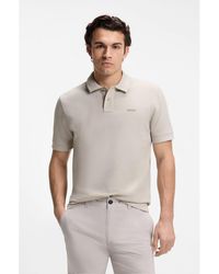 BOSS - Cotton-Piqué Polo Shirt With Logo Detail - Lyst