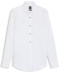 BOSS - White Men's Evening Shirts Size 14.5 - Lyst