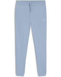 BOSS - Trainingsbroek Van Katoenen Badstof Met Logopatch - Lyst