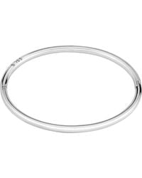 BOSS - Tone Bangle With Logo Detail - Lyst