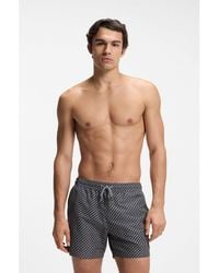 BOSS - Printed Swim Shorts - Lyst