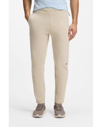 BOSS - Cotton-Blend Tracksuit Bottoms With Reflective Graphic - Lyst