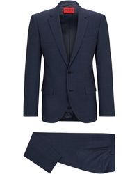 HUGO - Slim-Fit Anzug aus Stretch-Twill - Lyst