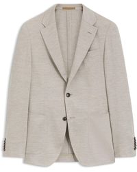 BOSS - Slim-Fit Blazer Van Scheerwol En Katoen - Lyst