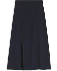BOSS - Pleat-Front A-Line Midi Skirt - Lyst