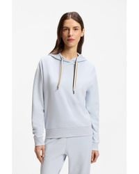 BOSS - Logo-Detail Hoodie - Lyst