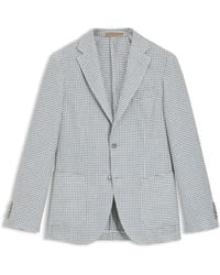BOSS - Slim-Fit Blazer Van Linnen, Zijde En Katoen - Lyst