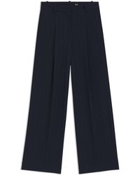 BOSS - Extra Lange Nadelstreifenhose Mit Weitem Beinverlauf - Lyst