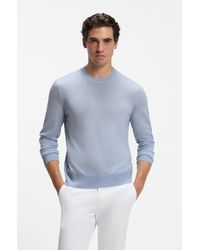 BOSS - Merino-Wool Sweater - Lyst