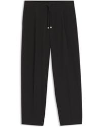 HUGO - Modern-Fit Broek Van Katoenen Seersucker Met Stretch - Lyst