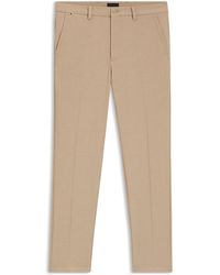 BOSS - Slim-Fit Hose Aus Meliertem Stretch-Gewebe - Lyst