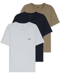 BOSS - Three-Pack Of Underwear T-Shirts - Lyst