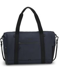 BOSS - Faux-Leather Holdall With Reflective Details - Lyst
