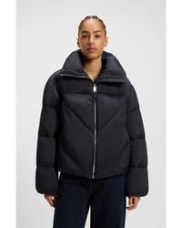 BOSS - Zipped Puffer Jacket - Lyst