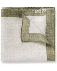 BOSS - Pochet Met Print En Logorand - Lyst