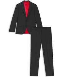 HUGO - Extra Slim-Fit Anzug aus besonders elastischem Woll-Mix - Lyst