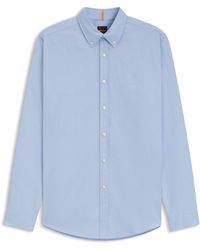 BOSS - Regular-Fit Overhemd Van Oxfordkatoen - Lyst