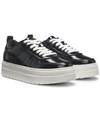HUGO - Platformsneakers Van Gelakt Imitatieleer - Lyst