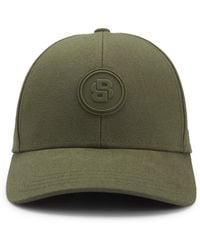 BOSS - Cap Aus Baumwoll-Canvas Mit Double-B-Monogramm-Badge - Lyst