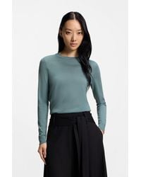 BOSS - Slim-Fit Crew-Neck Sweater - Lyst