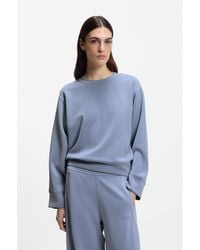 BOSS - Relaxed-Fit Sweatshirt With Logo Embroidery - Lyst