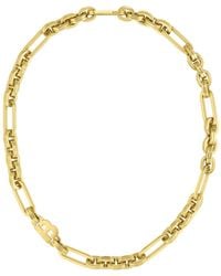BOSS - Polished-Link Necklace With Monogram Element - Lyst