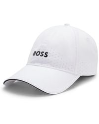 BOSS - Perforated Cap With Gloss Logo - Lyst