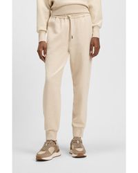 BOSS - Relaxed-Fit Cotton-Blend Cuffed Tracksuit Bottoms - Lyst