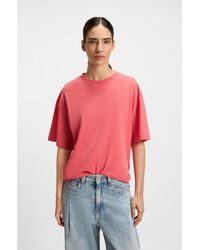 BOSS - Cotton-Jersey T-Shirt With Logo Graphics - Lyst