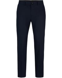 BOSS - Slim-Fit Hose aus Stretch-Baumwolle mit Seiden-Anteil - Lyst