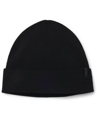 BOSS - Knitted Beanie Hat - Lyst