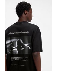HUGO - Oversize-Fit Cotton T-Shirt With Mixed Branding - Lyst