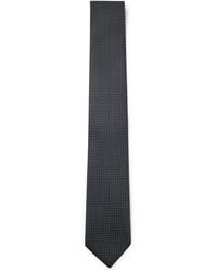 BOSS - Krawatte aus Seiden-Jacquard mit feinem Allover-Muster - Lyst