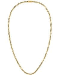 BOSS - Tone Chain Necklace With Branded Magnetic Closure - Lyst