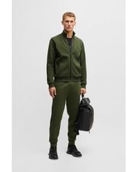 BOSS - Stretch-Cotton Regular-Fit Tracksuit Set With Stripe Inserts - Lyst